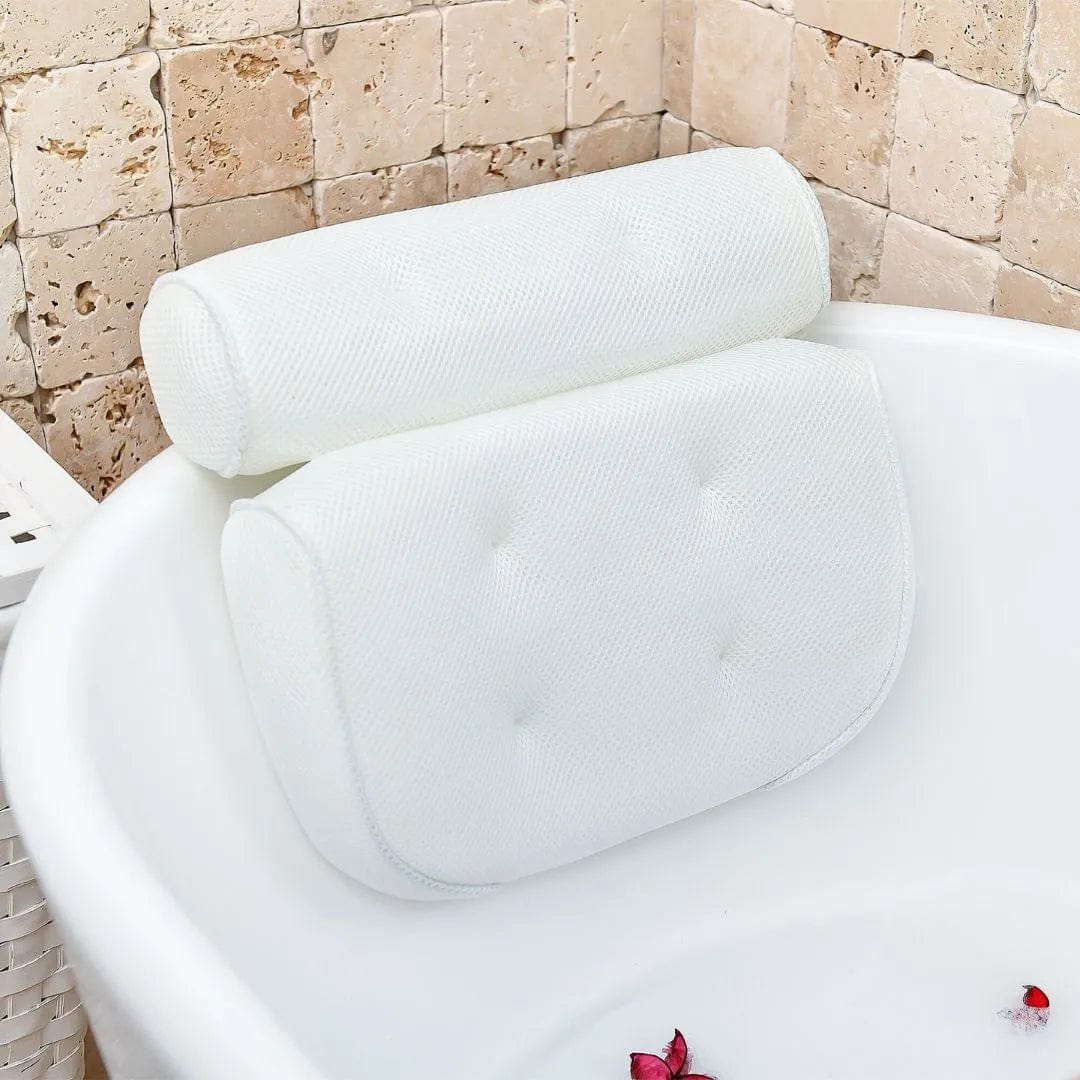 Monsuri Deluxe Bath Pillow enhancing tub comfort