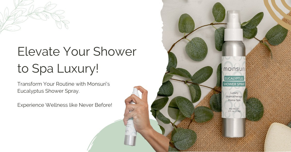 Shower steamer effect with Monsuri eucalyptus spray