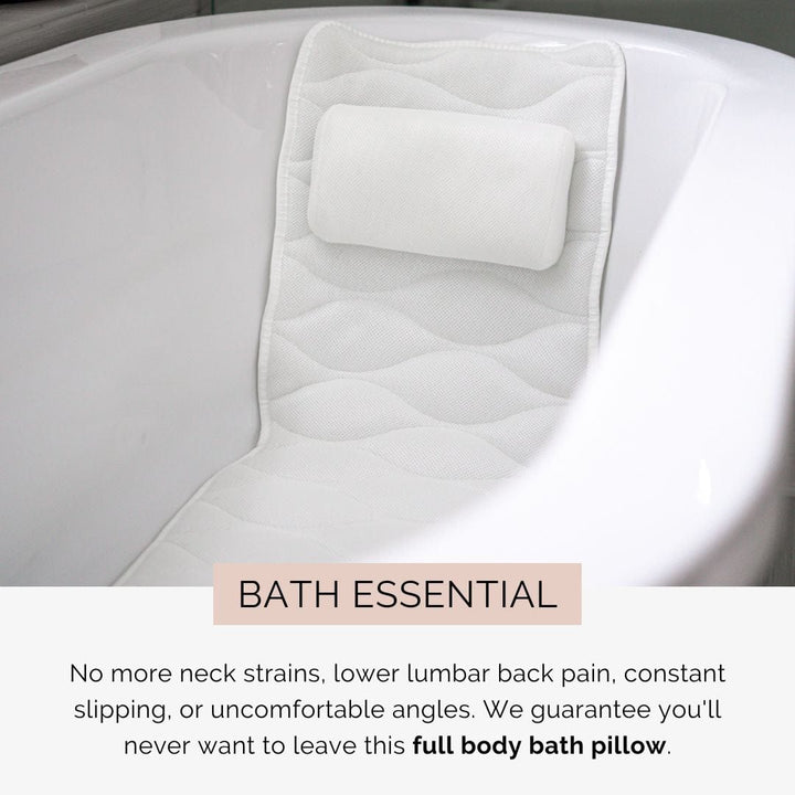 Monsuri Bathtub Pillow – Perfect Relaxation Gift for Women, Bath Gifts for Mom.