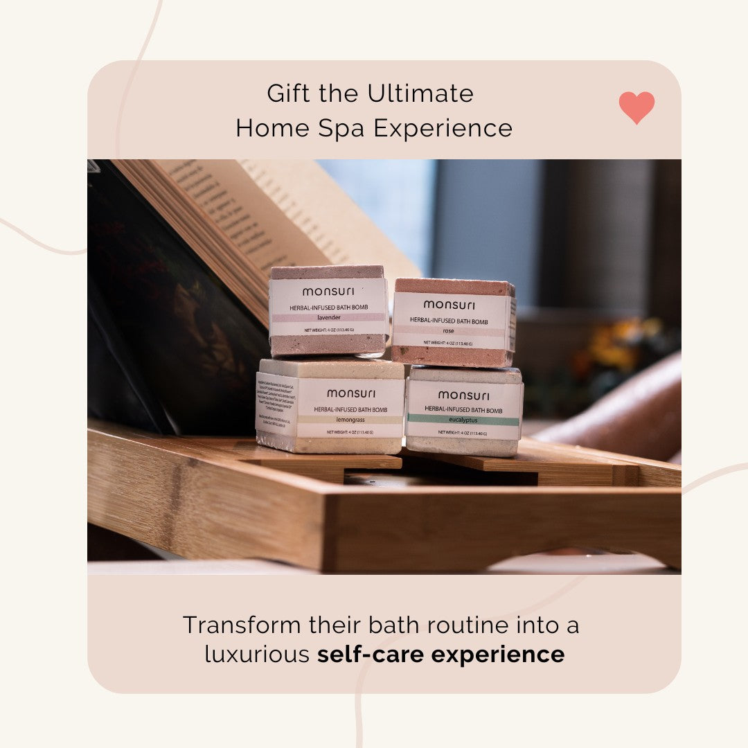 Monsuri Luxe Bath Bomb Set – Ultimate Home Spa Experience Gift