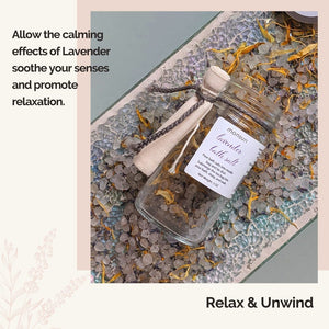 Close-up of Monsuri Lavender Bath Salts for Skin Soothing and Relaxation