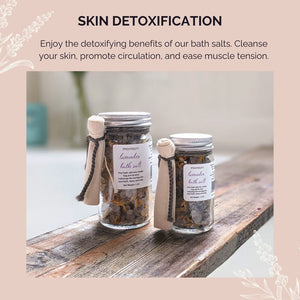 Luxury Lavender Bath Salts with Calendula Petals for Radiant Skin