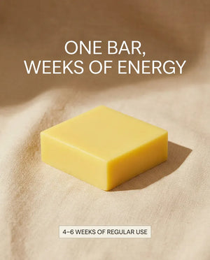 Lemon Zest Scrub soap bar lasts 4-6 weeks of regular use — natural exfoliating soap bar