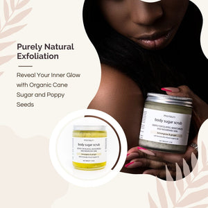 Natural Monsuri Lemongrass Ginger Sugar Body Scrub for ultimate skin exfoliation and hydration