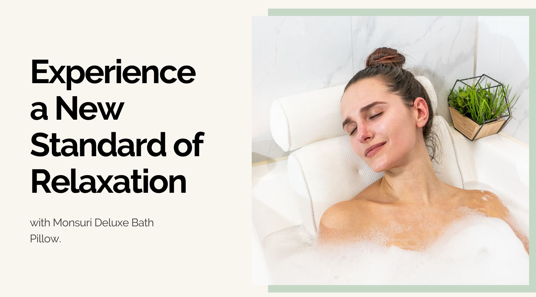 Monsuri Bath Pillow - Ultimate home spa accessory