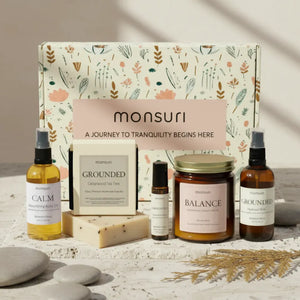 Mindfulness ritual self care kit with palo santo candle meditation gifts