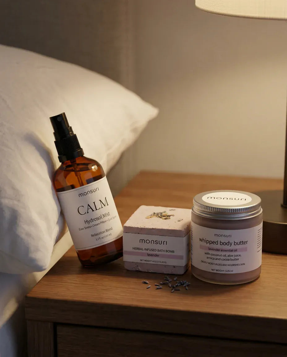 Evening Wind Down Bedtime Trio - Lavender Gift Set