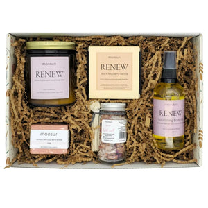 Woman enjoying romantic bath with anniversary gifts for her luxury spa products creating relaxing evening ritual at home