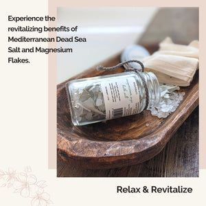 Revitalizing Magnesium & Sage Bath Salt by Monsuri - Muscle Relaxation & Skin Detox