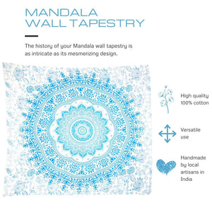 Mandala Tapestry - Blue