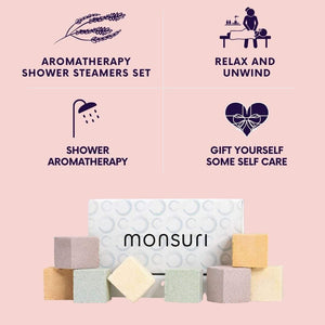 Shower Bombs Aromatherapy Gift Set - Relaxation Gifts for Mom - Self Care Products