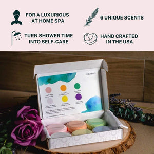 Aromatherapy Shower Bombs Gift Set: Shower Steamers for Women - Self Care Gifts