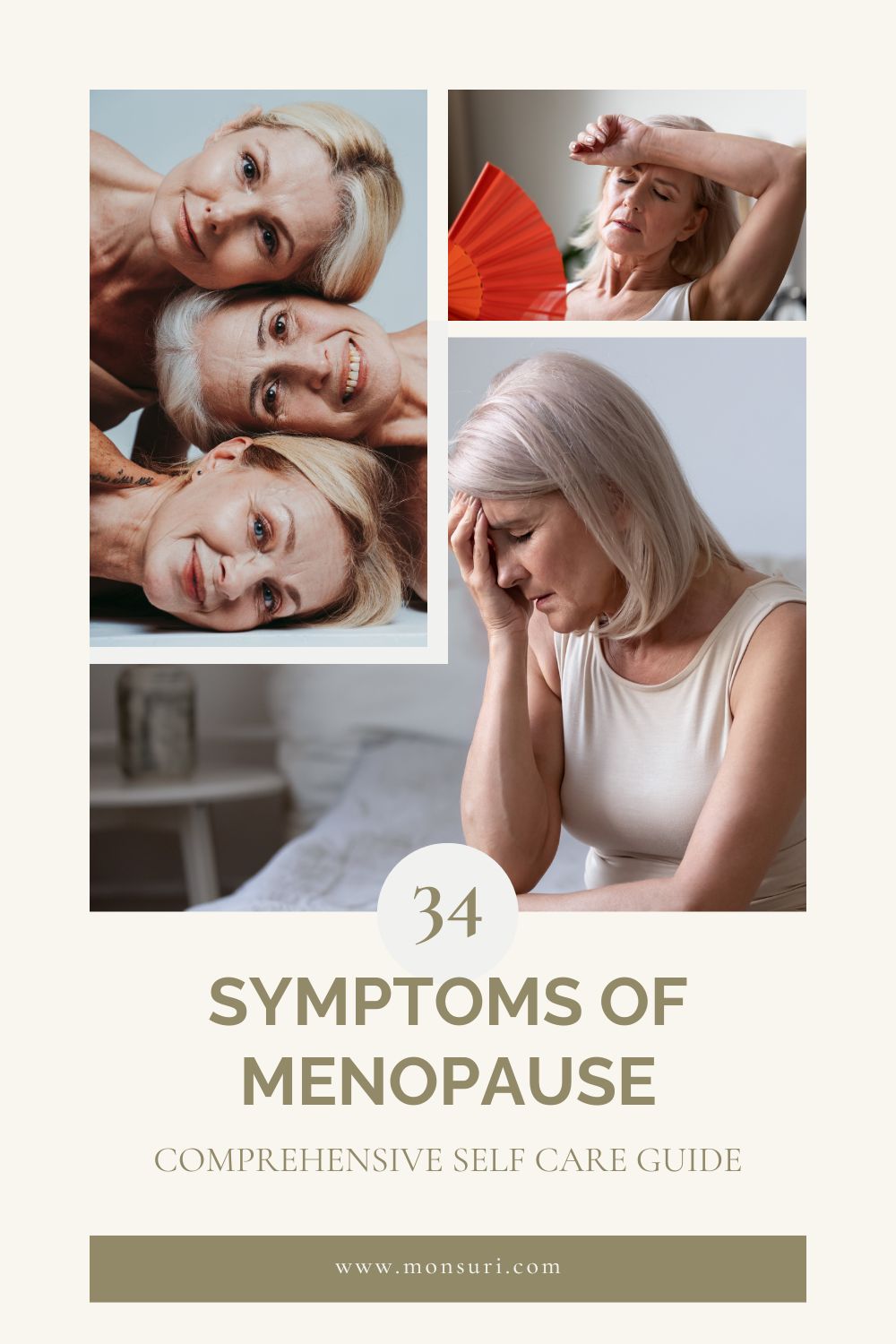 Close-up of a woman experiencing a hot flash