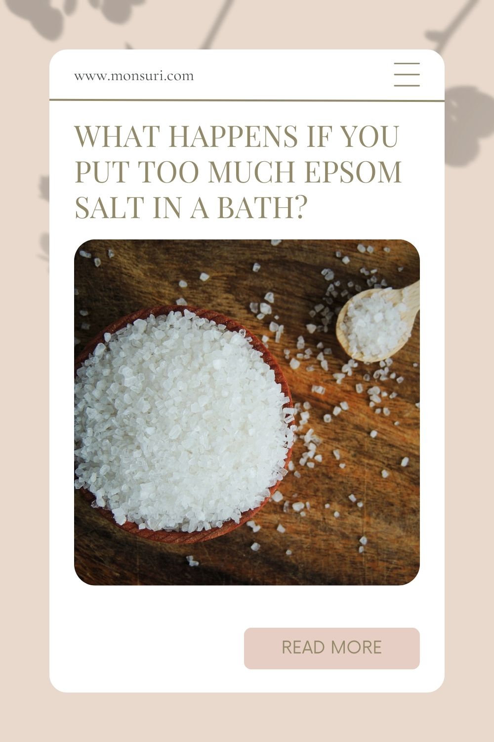 What Happens If You Put Too Much Epsom Salt In A Bath?