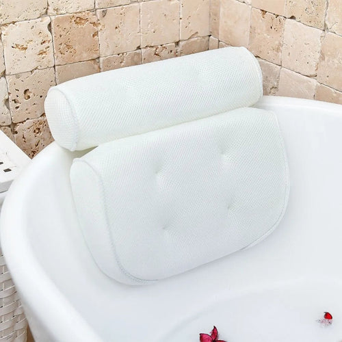 Monsuri Deluxe Bath Pillow enhancing tub comfort