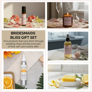 Luxury bridesmaid gift ideas featuring natural spa products and aromatherapy essentials for bridal party thank you gifts