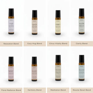 Essential Oil Roller Set - 8 Aromatherapy Blends
