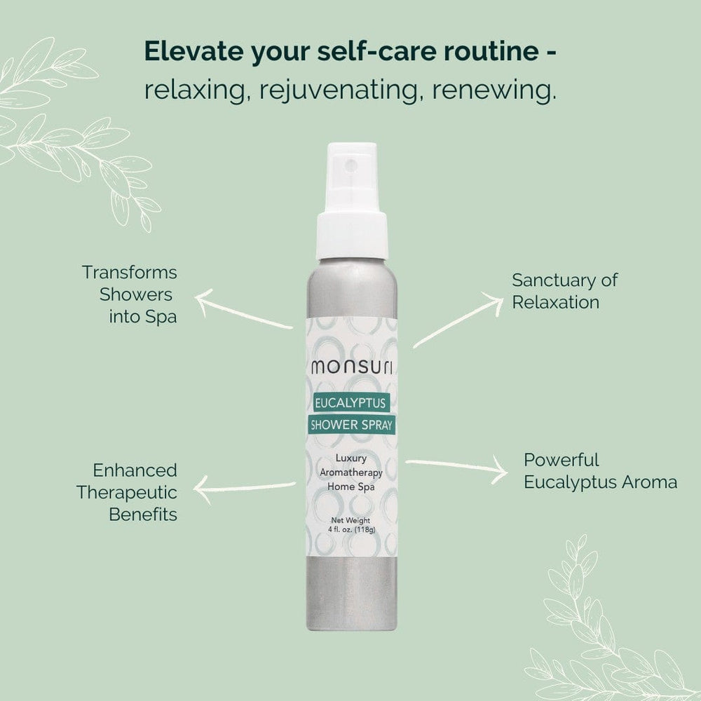 Organic Eucalyptus Shower Spray Home Spa Day Experience Monsuri