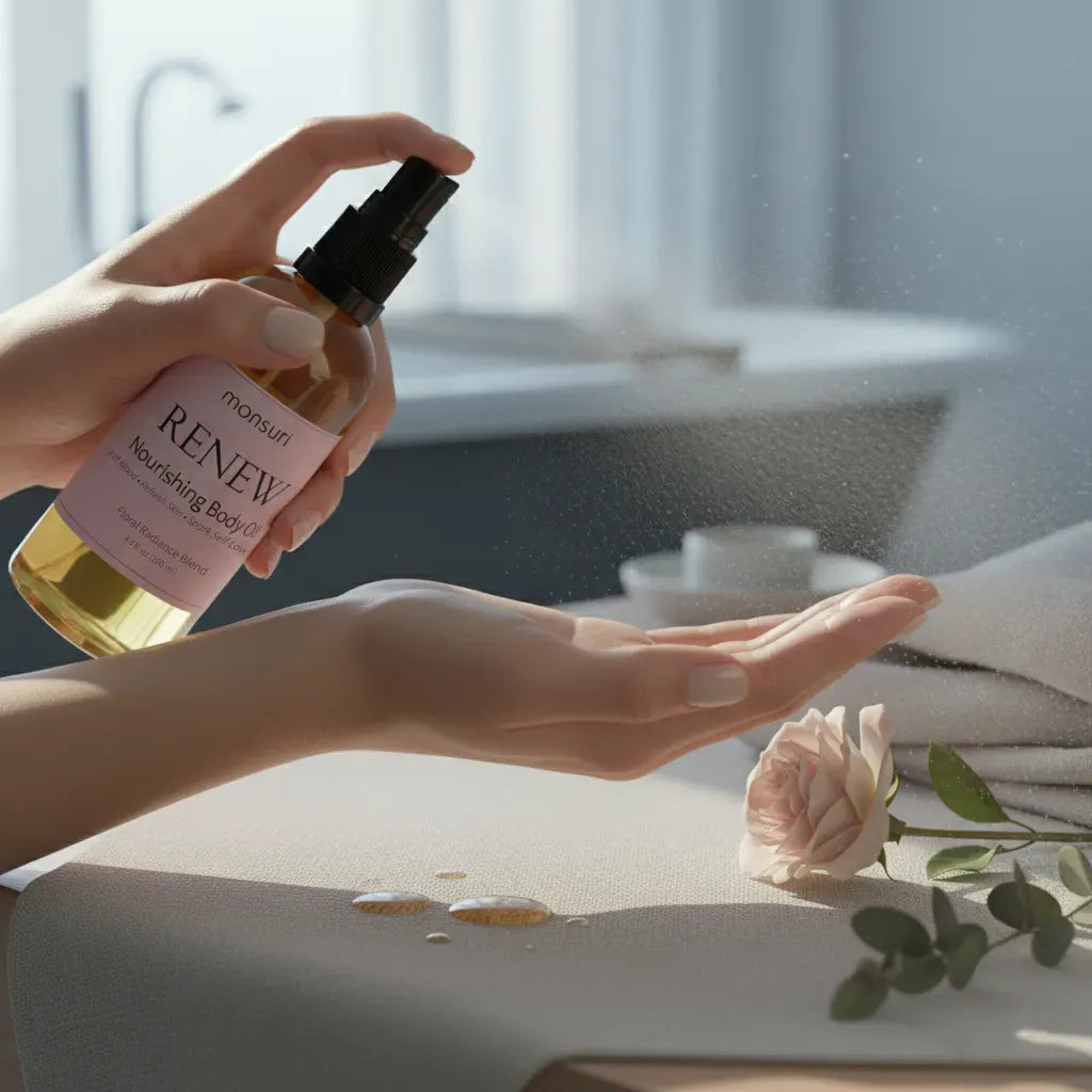 Rose Massage Body Oil Spray for Moisturizing Skin