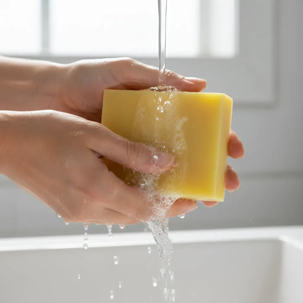 Lemon Zest Scrub Soap - Natural Exfoliating Bar