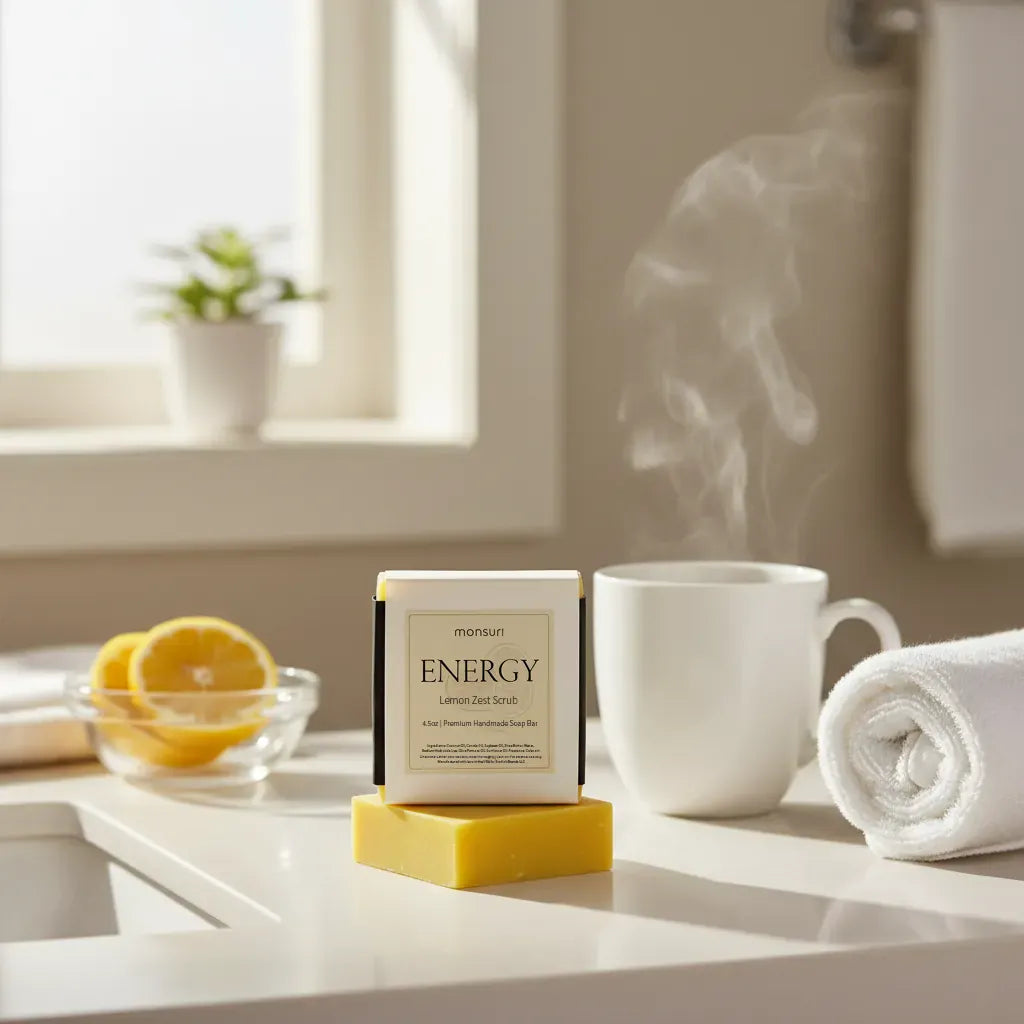 Lemon Zest Scrub Soap - Natural Exfoliating Bar