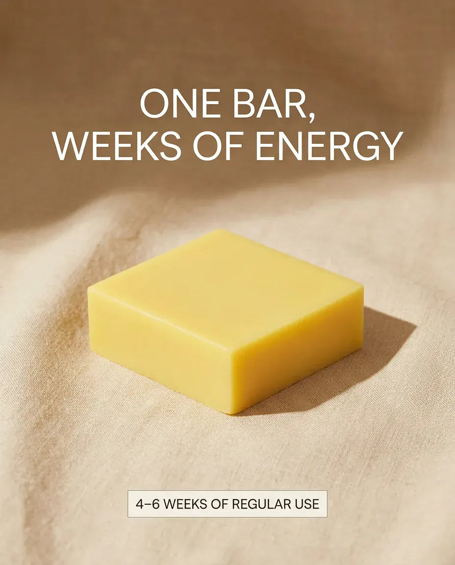Lemon Zest Scrub soap bar lasts 4-6 weeks of regular use — natural exfoliating soap bar