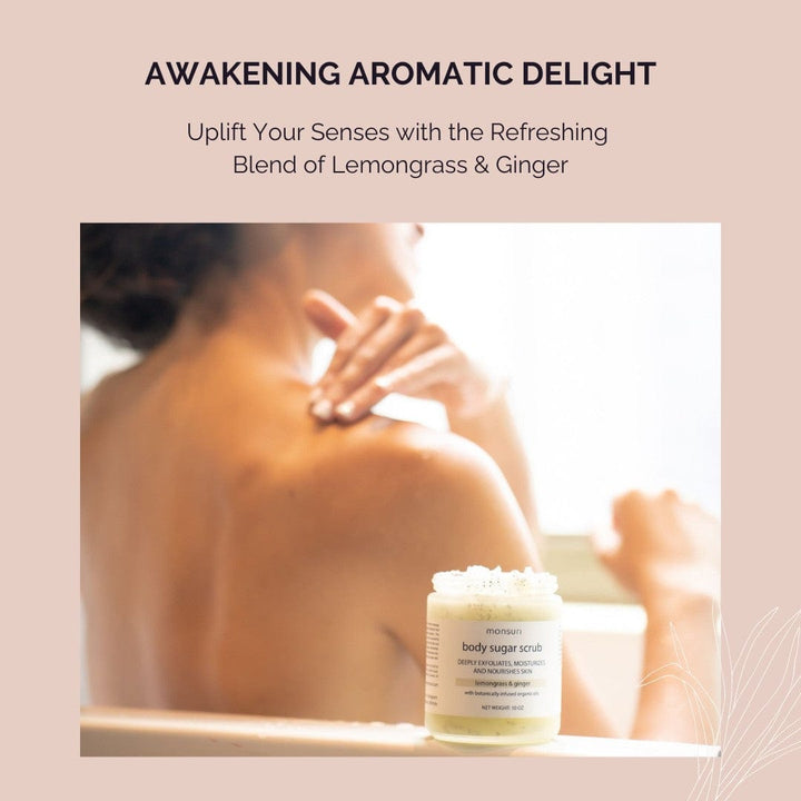 Premium natural body scrub by Monsuri for vibrant and revitalized skin