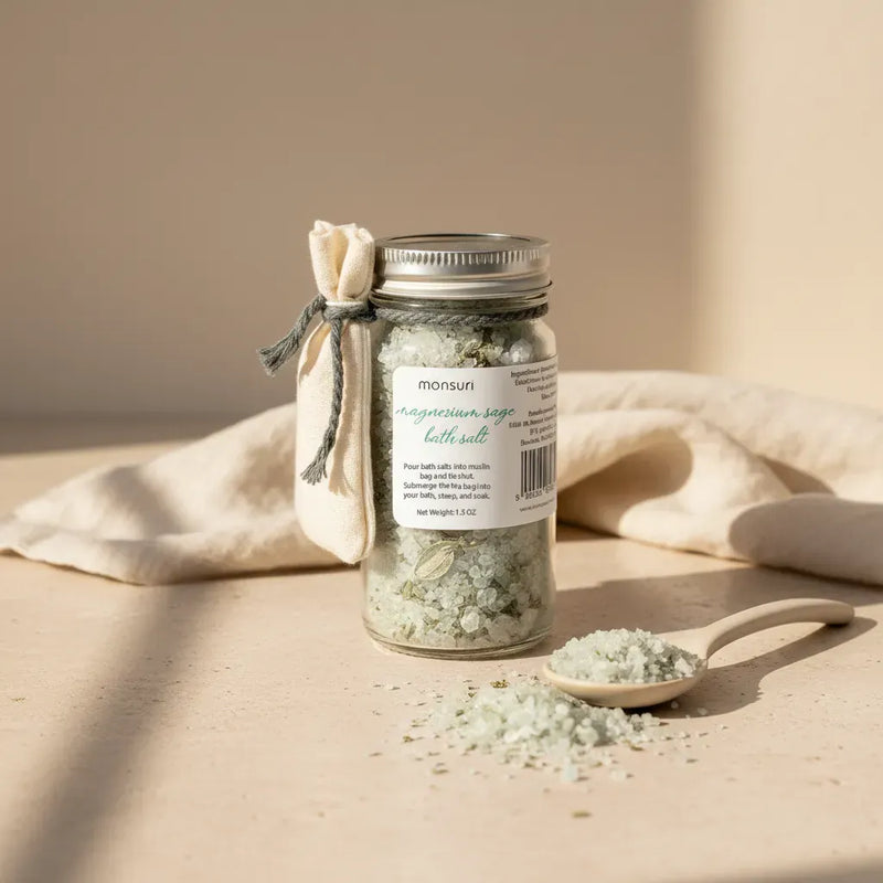 Magnesium & Sage Bath Salts for Muscle Recovery