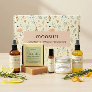 Energizing gifts for moms citrus aromatherapy gift set with lemongrass candle body oil roller mood boosting gifts