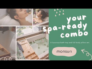 Full Body Bath Pillow and Bathtub Tray Caddy