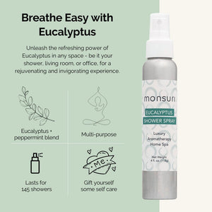 Monsuri Eucalyptus Aromatherapy Spray for relaxation and clarity