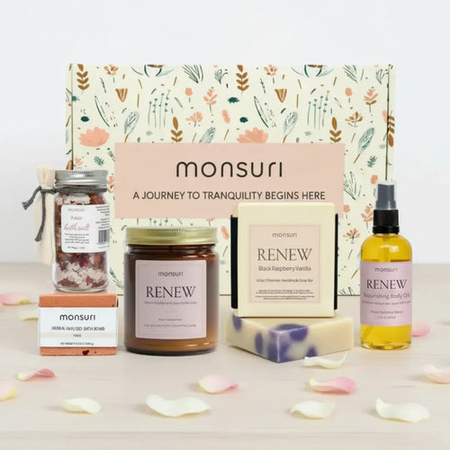 Anniversary gifts for her romantic spa gift set bath gift basket for women with rose candle bath bomb bath salts soap body oil - birthday gifts for wife girlfriend valentines day gifts long distance relationship gifts luxury spa gifts