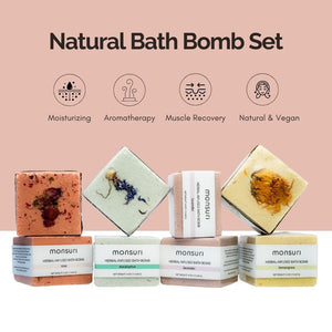 Monsuri Artisan Bath Bombs - Natural Ingredients for Soothing Baths