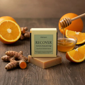Turmeric Honey & Orange Soap - Natural Golden Bar