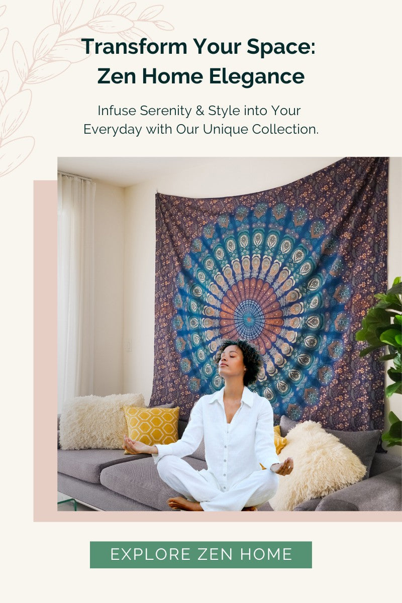 Zen Home Collection - Mandala Tapestries and Aromatherapy Sprays for a Serene Ambiance