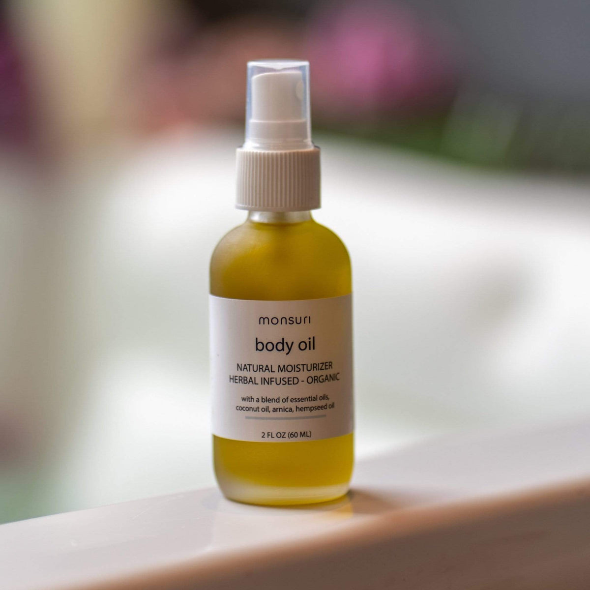 All-natural, organic ingredients in Monsuri body oil
