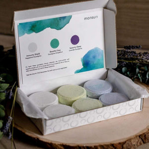 Eucalyptus Shower Steamers Aromatherapy: Shower Bombs with Eucalyptus Essential Oil Blended with Camphor, Lavender, Grapefruit & Peppermint.