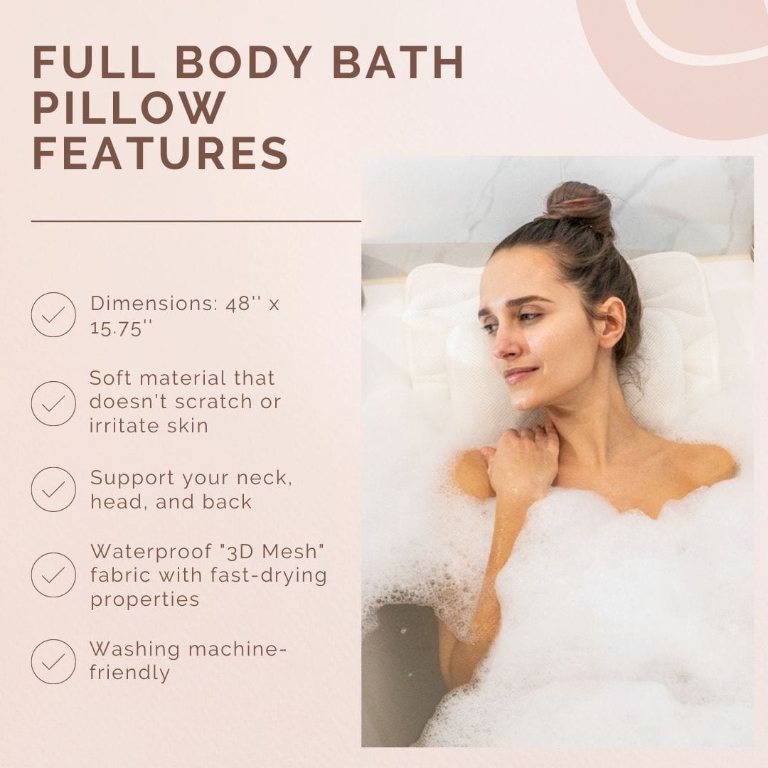 Monsuri Deluxe Bath Pillow: Your Ultimate Home Spa Retreat