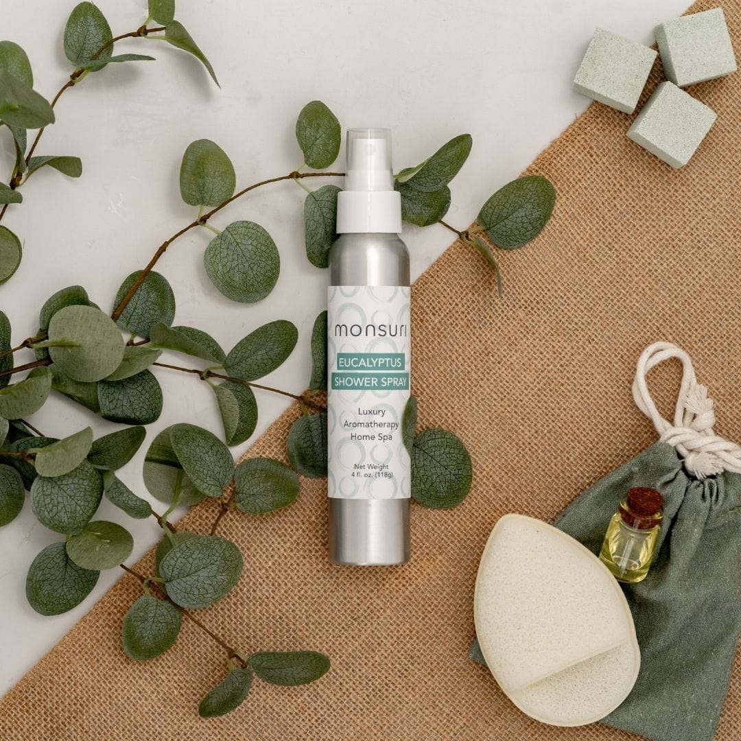 Aromatherapy eucalyptus shower sprays from Monsuri