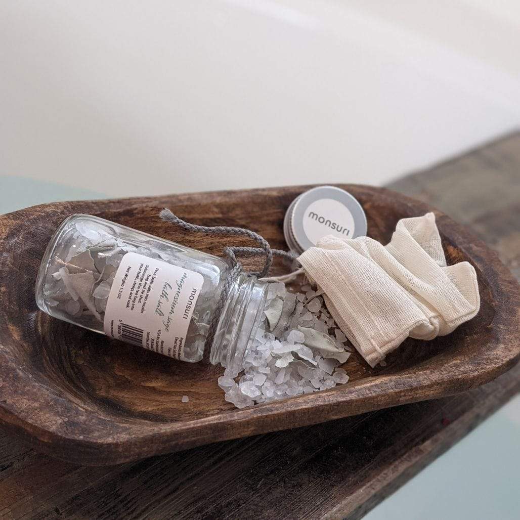 Magnesium Sage Bath Salts: Revitalize with Therapeutic Soak - Monsuri