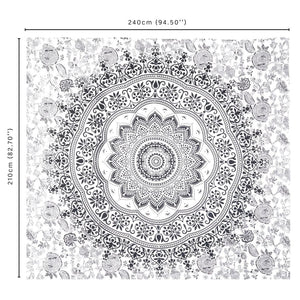 Mandala Tapestry - Black