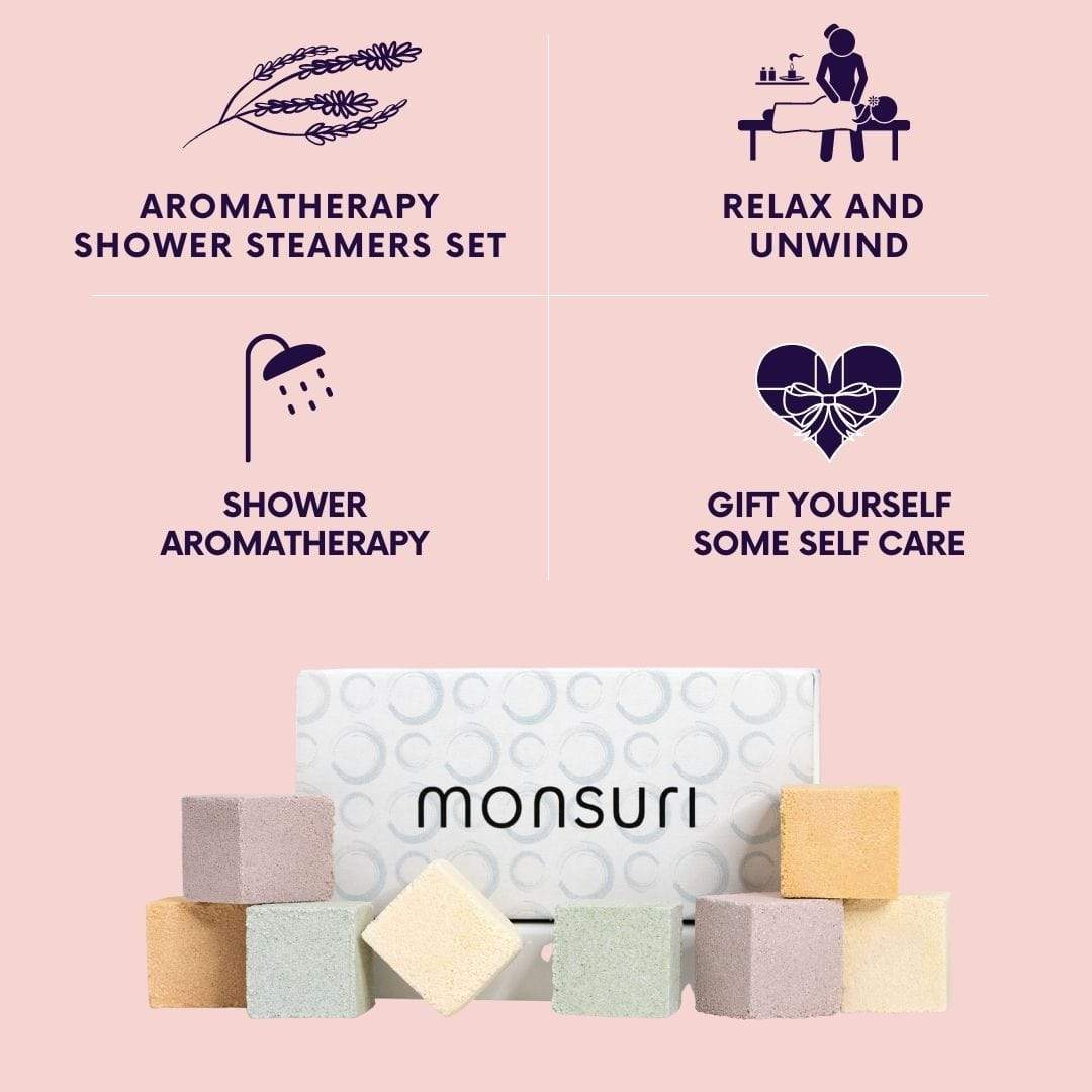 Shower Bombs Aromatherapy Gift Set - Relaxation Gifts for Mom - Self Care Products