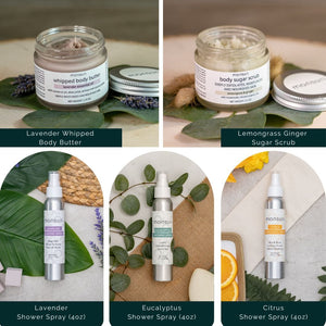 Shower Essentials Set for an At-Home Spa Experience.