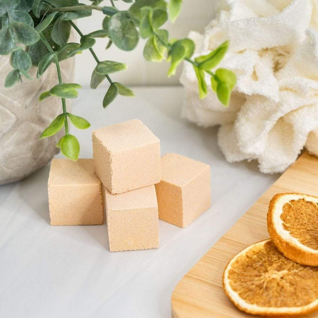 Sparkling citrus shower steamers, an 8-pack of aromatherapy shower tablets by Monsuri